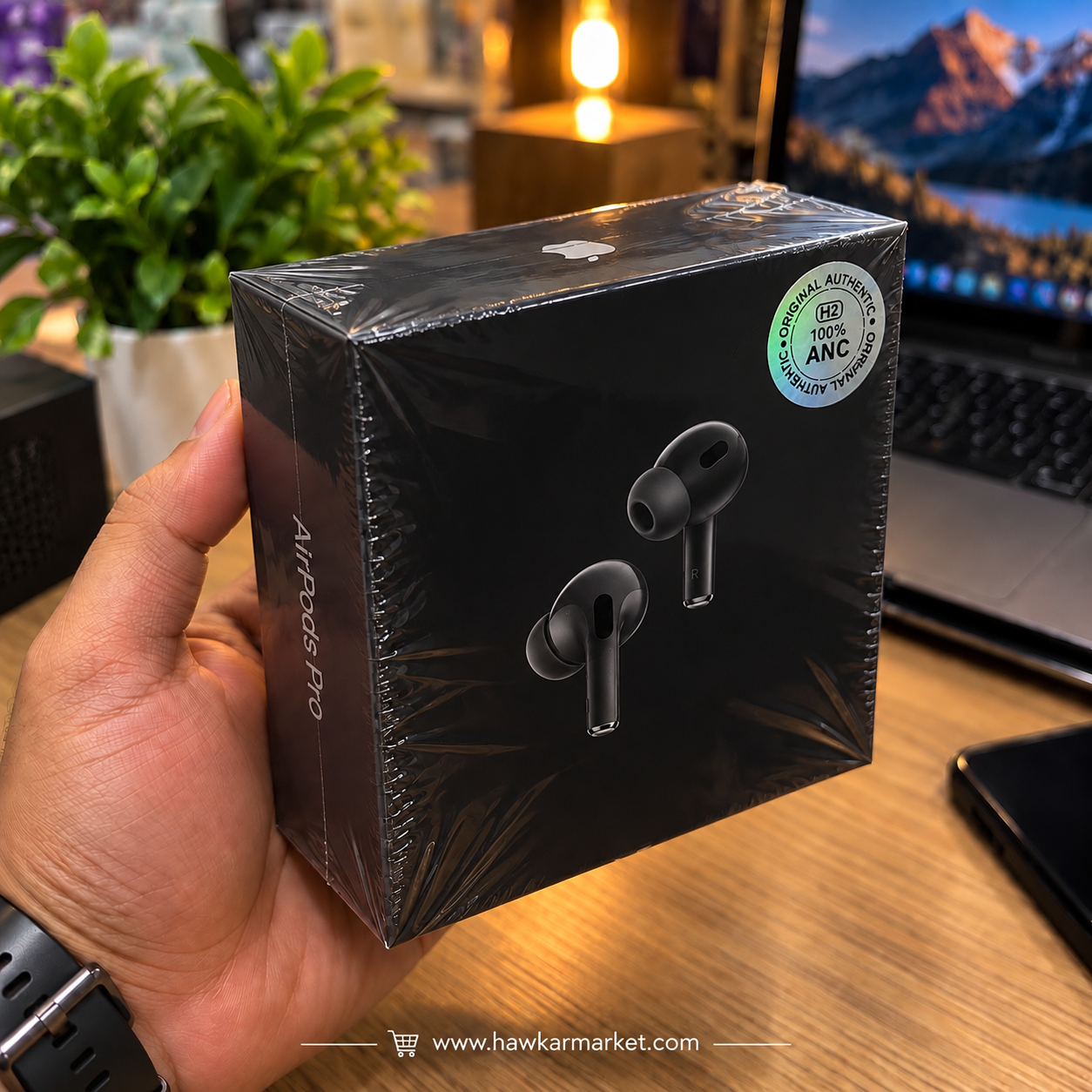 4aba7d07-7c72-47b6-b146-e1e8b165bab8.png AirPods Pro 2nd Gen (Black) 1:1 Premium Grade - Image 1